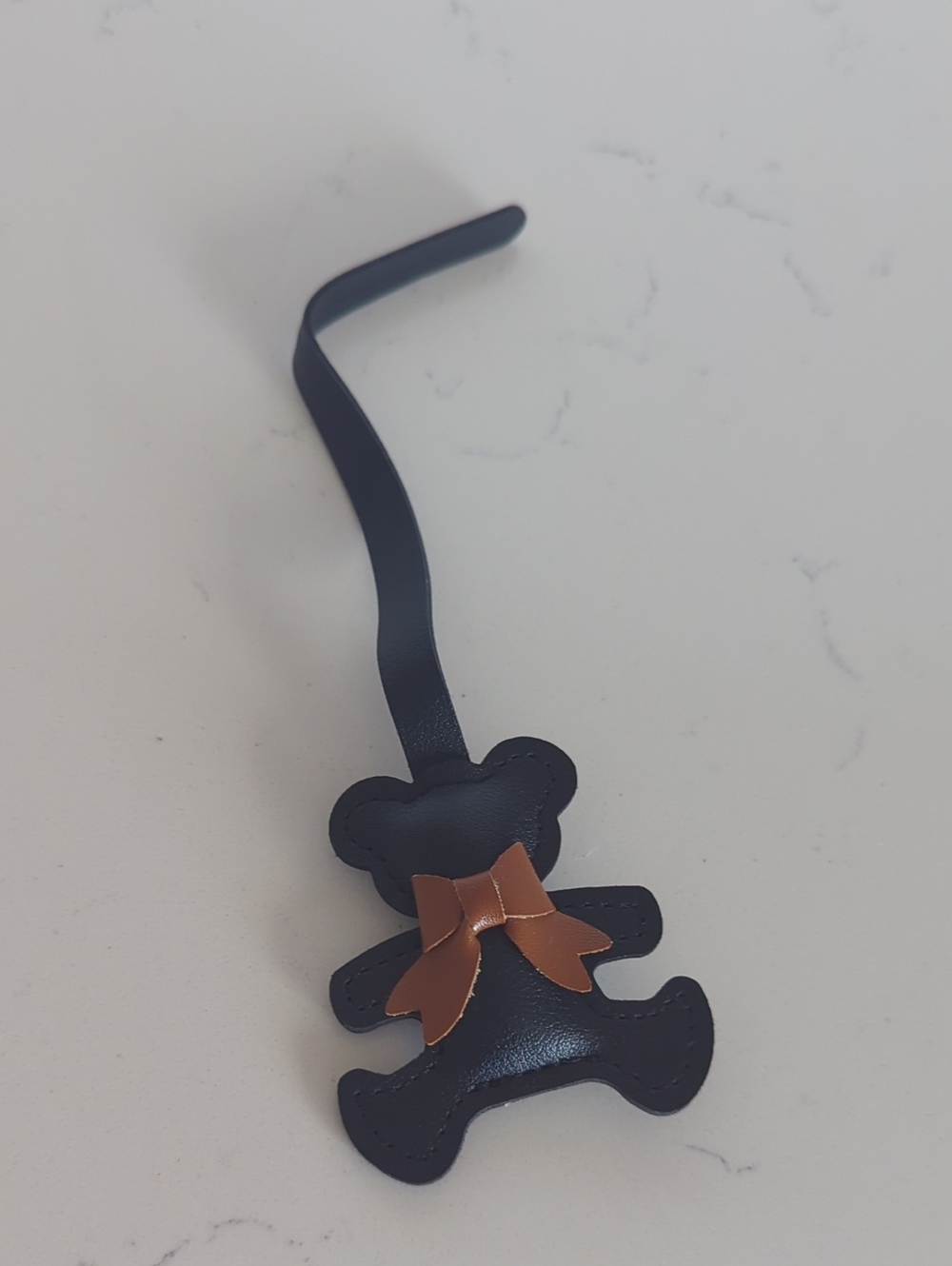 Teddy Bag Charm with Brown Bow